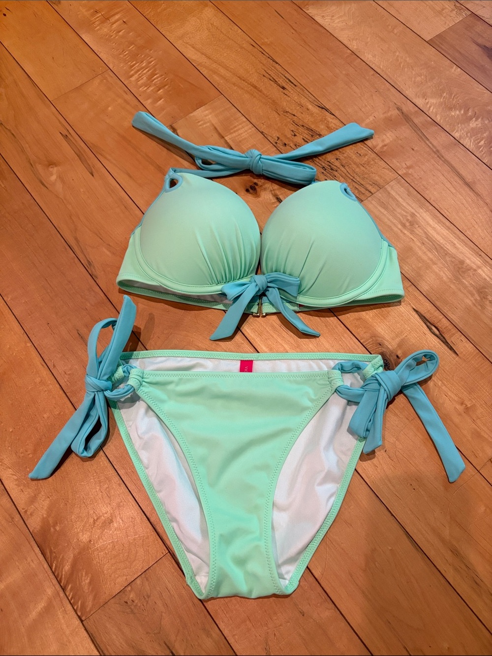 Victoria's Secret Mint Green and Blue Bikini